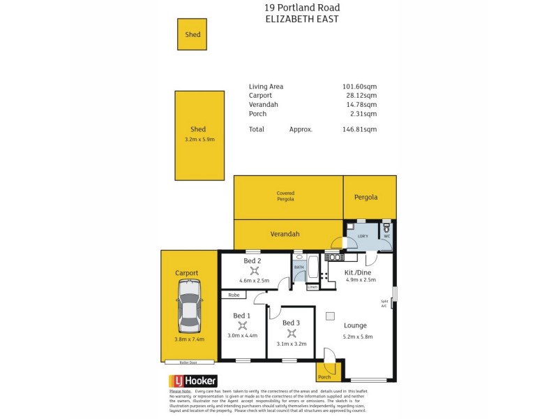 19 Portland Road, Elizabeth East SA 5112 Floorplan