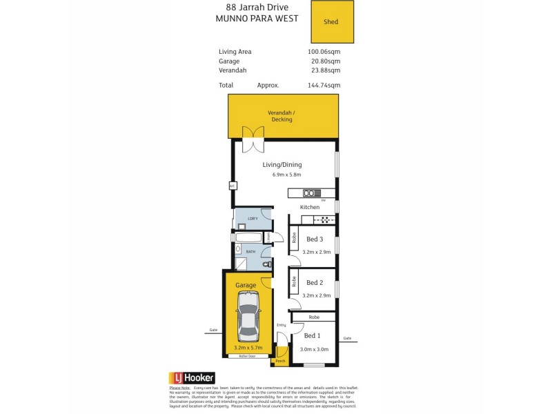 88 Jarrah Drive, Munno Para West SA 5115 Floorplan