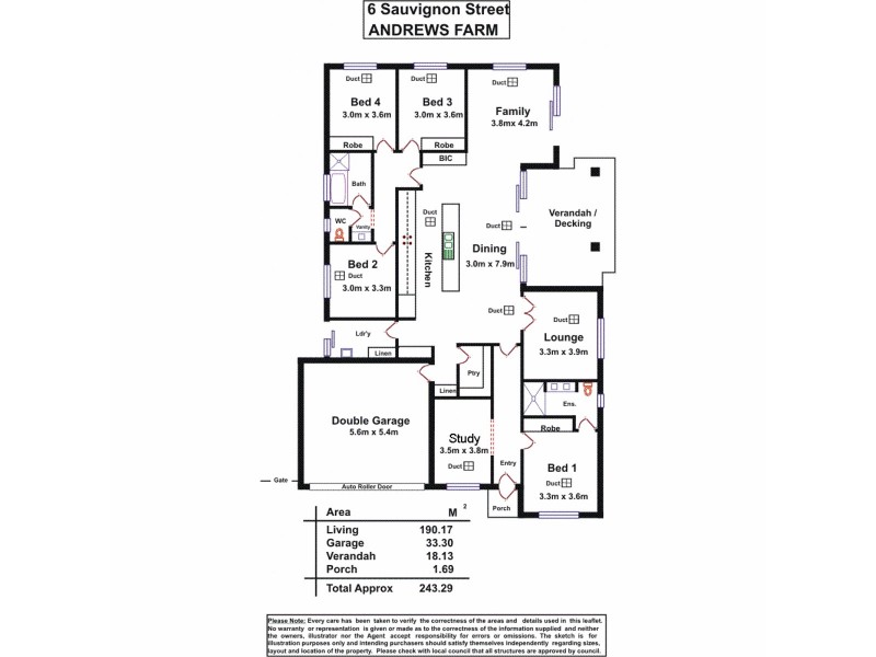 6 Sauvignon Street, Andrews Farm SA 5114 Floorplan