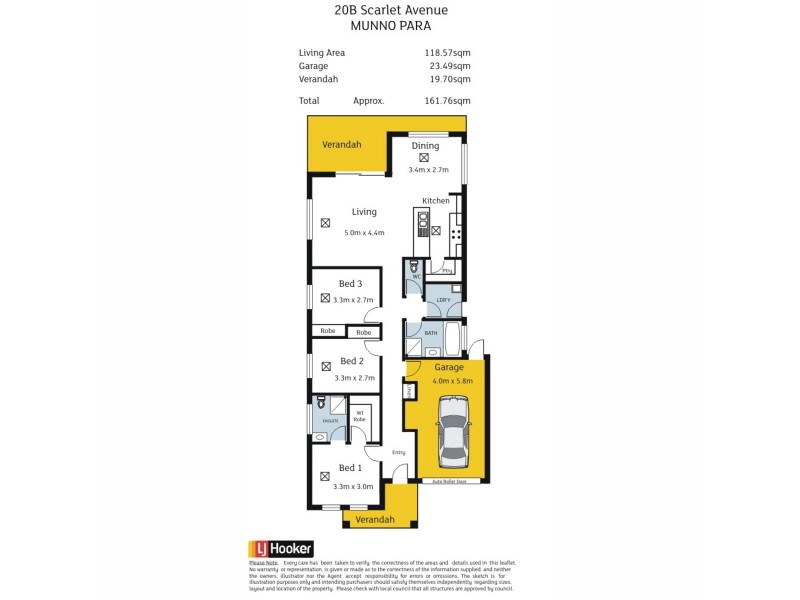 20B Scarlet Avenue, Munno Para SA 5115 Floorplan