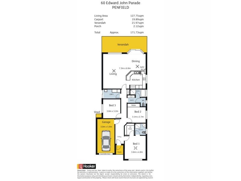 60 Edward John Parade, Penfield SA 5121 Floorplan