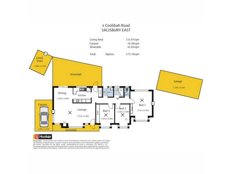 4 Coolibah Road, Salisbury East SA 5109 Floorplan