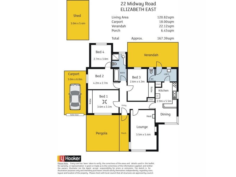 22 Midway Road, Elizabeth East SA 5112 Floorplan