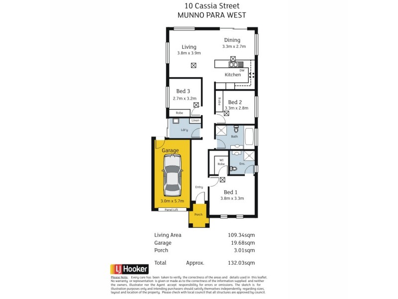 10 Cassia Street, Munno Para West SA 5115 Floorplan