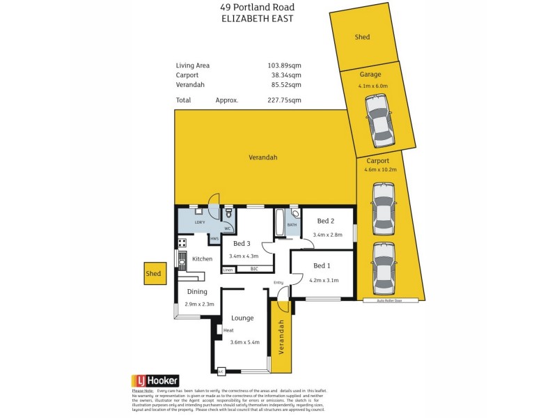 49 Portland Road, Elizabeth East SA 5112 Floorplan