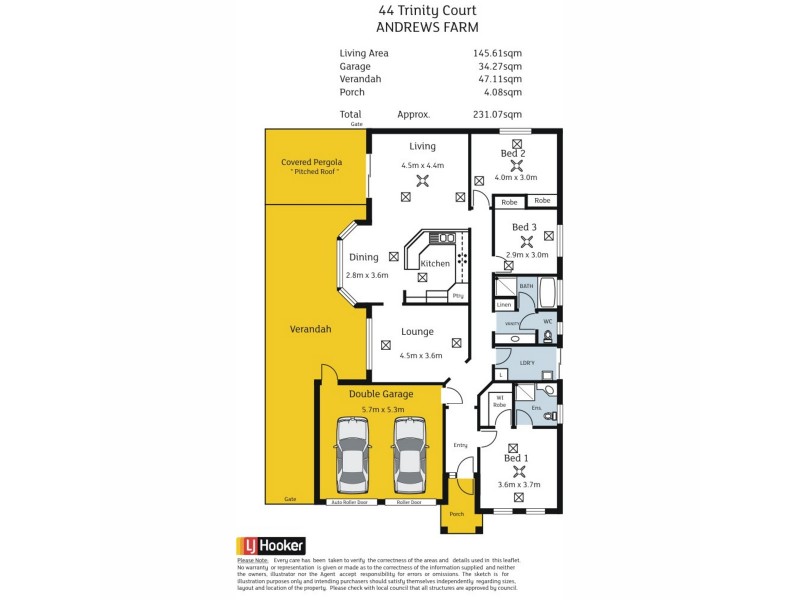 44 Trinity Court, Andrews Farm SA 5114 Floorplan