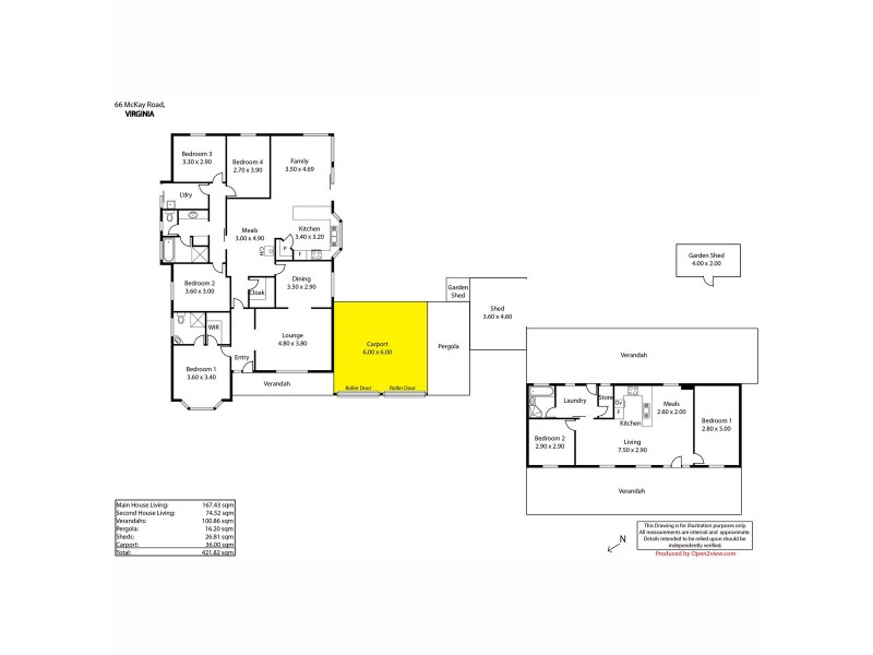 66 McKay Road, Virginia SA 5120 Floorplan