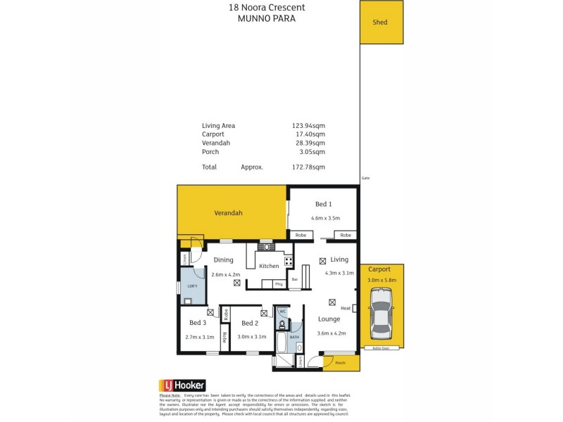 18 Noora Crescent, Munno Para SA 5115 Floorplan
