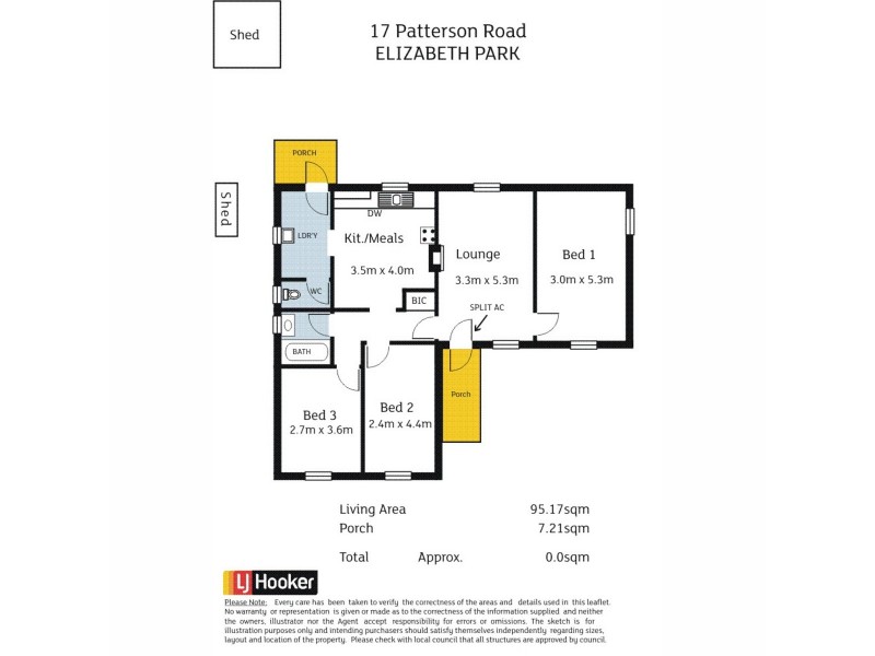 17 Patterson Road, Elizabeth Park SA 5113 Floorplan