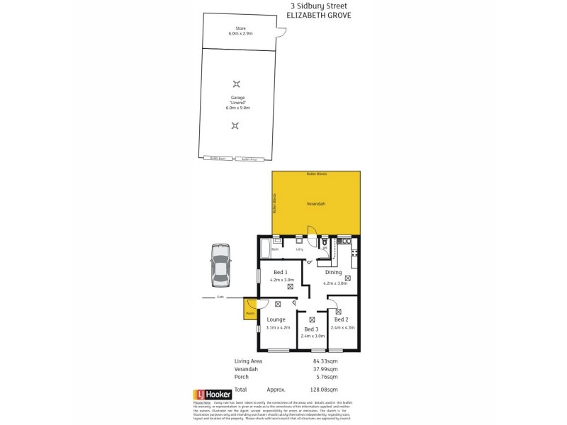 3 Sidbury Street, Elizabeth Grove SA 5112 Floorplan