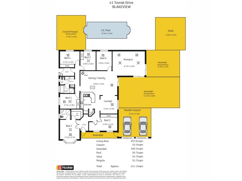 41 Toorak Drive, Blakeview SA 5114 Floorplan