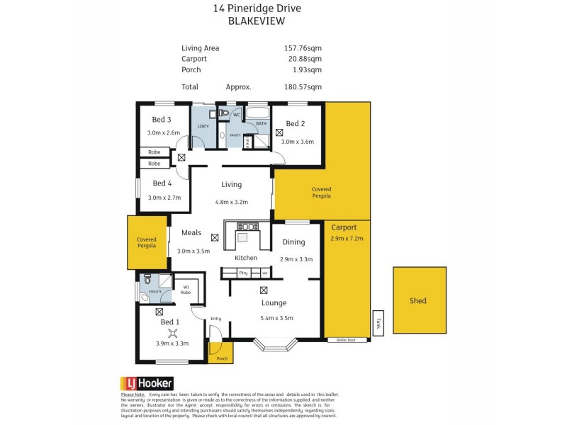 14 Pineridge Drive, Blakeview SA 5114 Floorplan