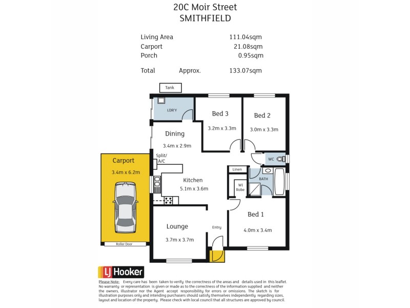 20C Moir Street, Smithfield SA 5114 Floorplan