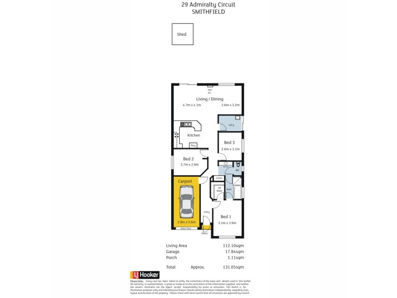 29 Admiralty Circuit, Smithfield SA 5114 Floorplan