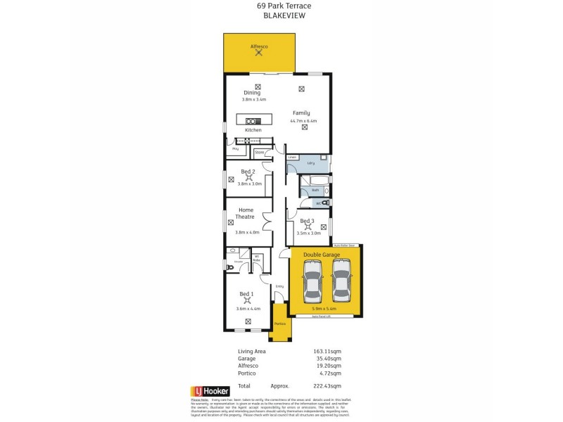 69 Park Terrace, Blakeview SA 5114 Floorplan