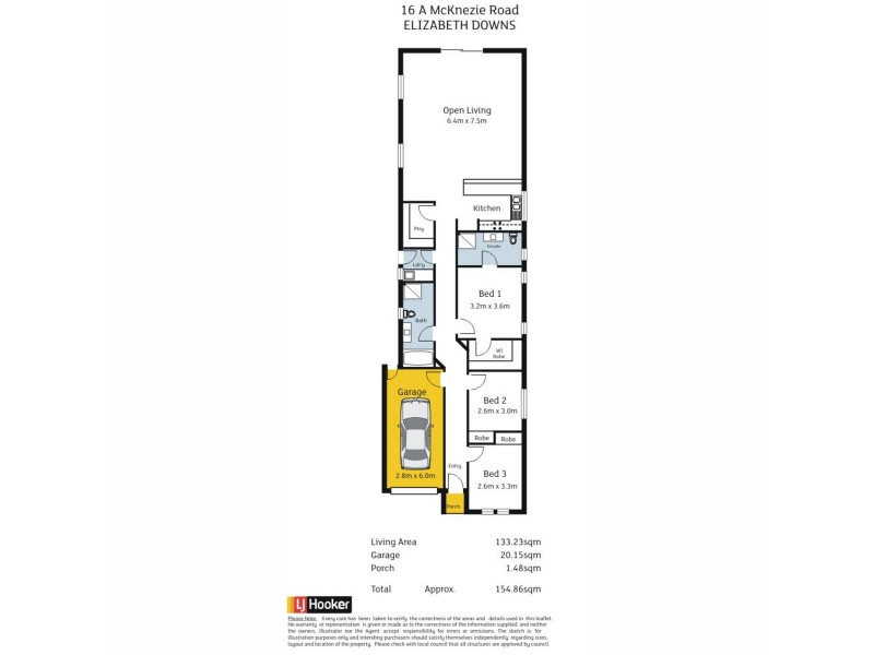 16B McKenzie Road, Elizabeth Downs SA 5113 Floorplan