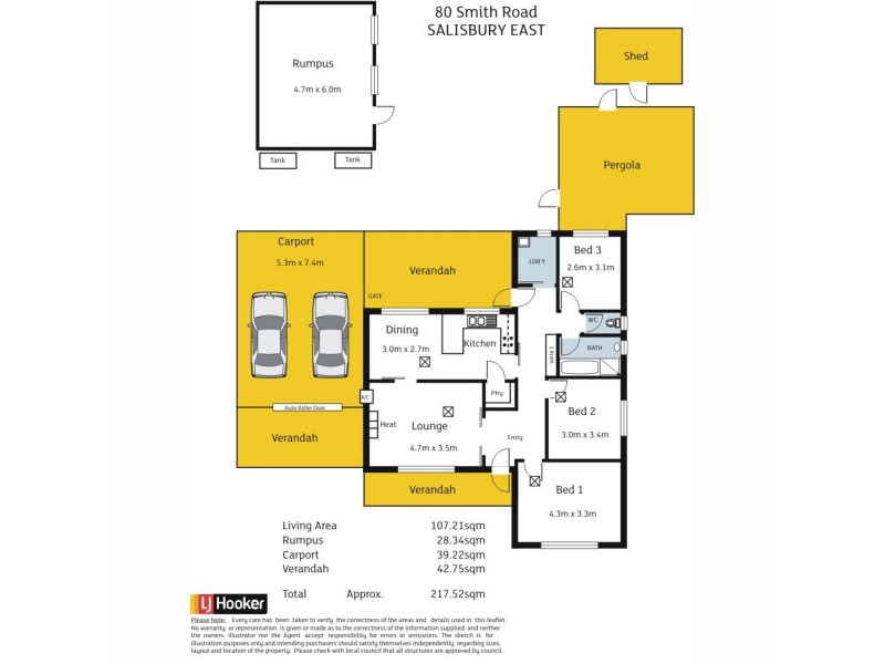 80 Smith Road, Salisbury East SA 5109 Floorplan