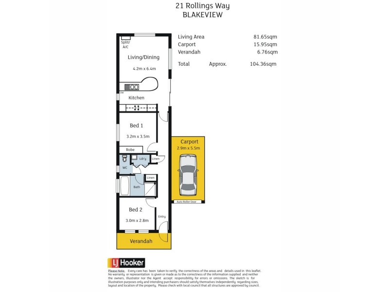21 Rollings Way, Blakeview SA 5114 Floorplan