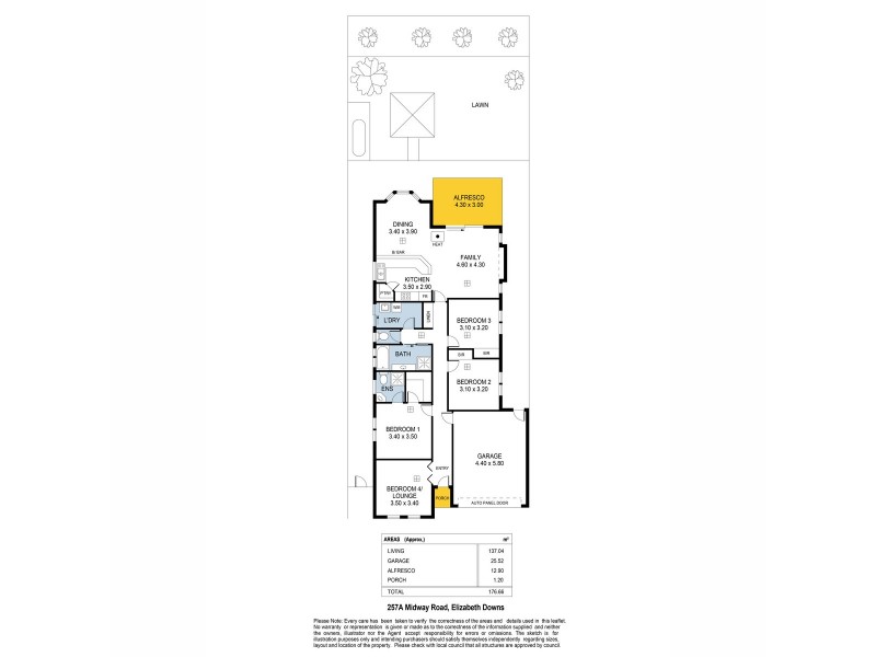 257a Midway Road, Elizabeth Downs SA 5113 Floorplan