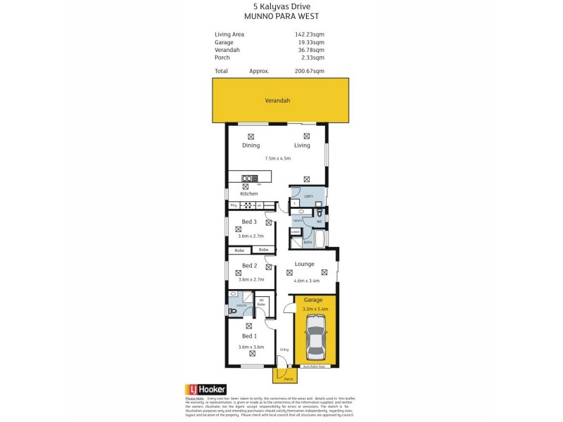 5 Kalyvas Drive, Munno Para West SA 5115 Floorplan