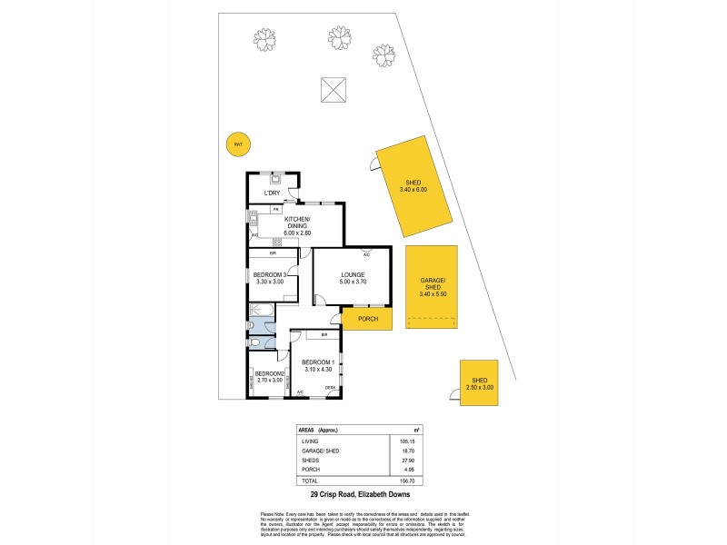 29 Crisp Road, Elizabeth Downs SA 5113 Floorplan
