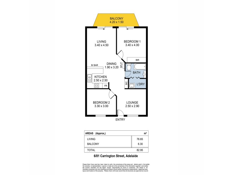 6/81 Carrington Street, Adelaide SA 5000 Floorplan