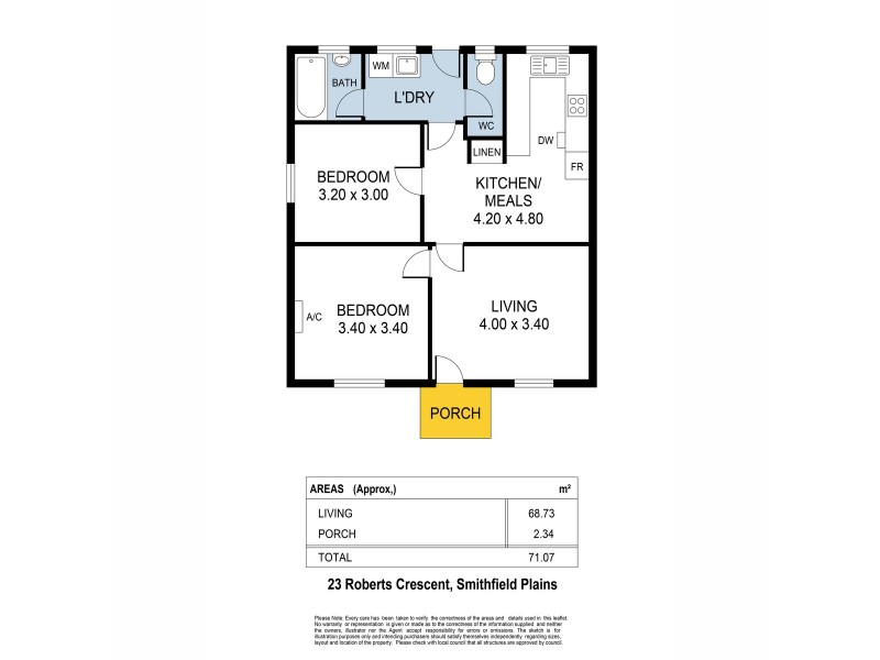 23 Roberts Crescent, Smithfield Plains SA 5114 Floorplan