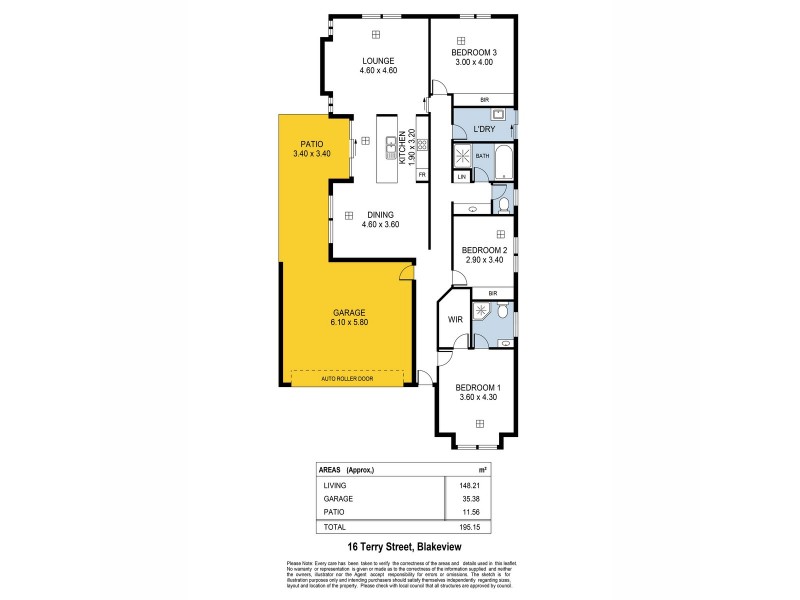 16 Terry Street, Blakeview SA 5114 Floorplan