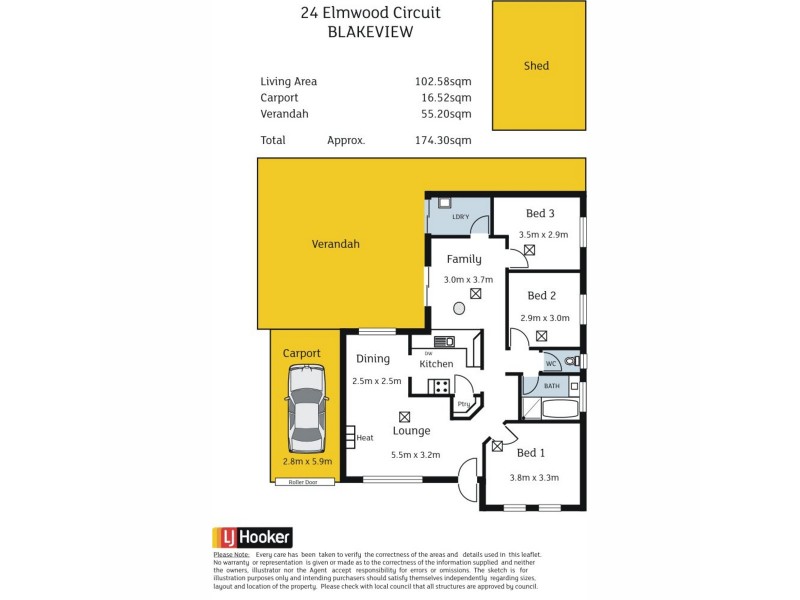24 Elmwood Circuit, Blakeview SA 5114 Floorplan