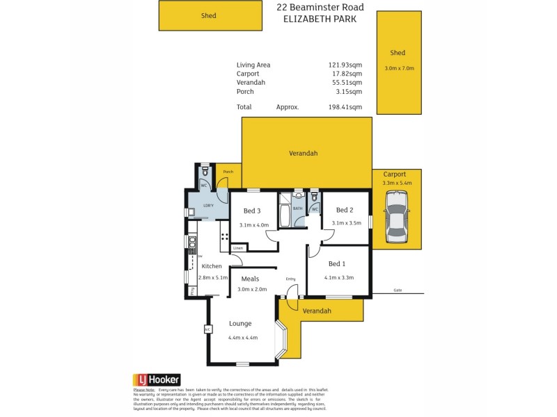 22 Beaminster Road, Elizabeth Park SA 5113 Floorplan