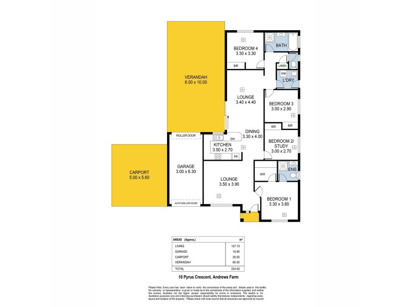 10 Pyrus Crescent, Andrews Farm SA 5114 Floorplan