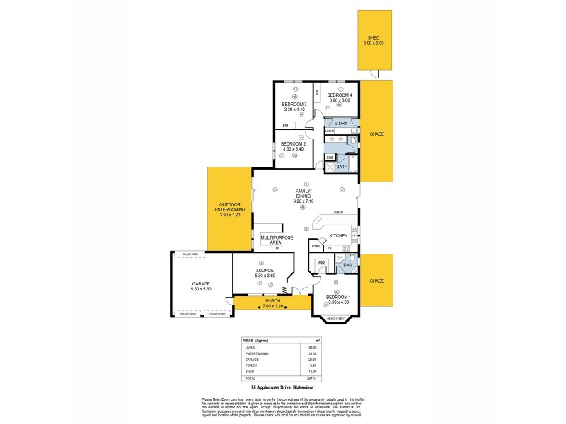 75 Applecross Drive, Blakeview SA 5114 Floorplan