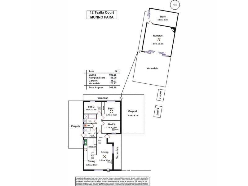 12 Tyalla Court, Munno Para SA 5115 Floorplan