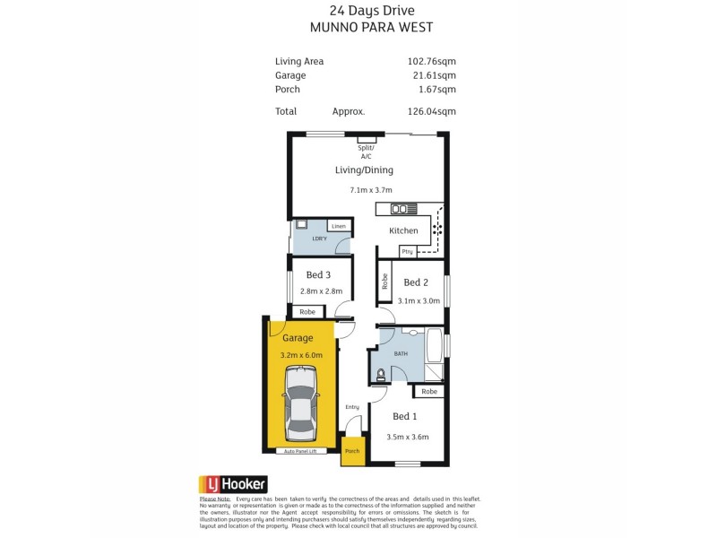 24 Days Drive, Munno Para West SA 5115 Floorplan