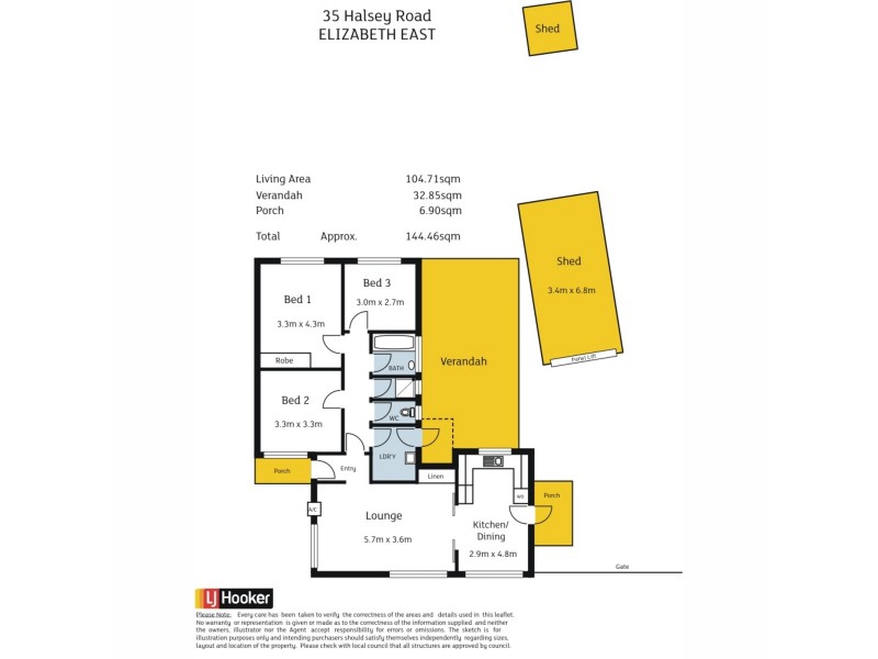 35 Halsey Road, Elizabeth East SA 5112 Floorplan