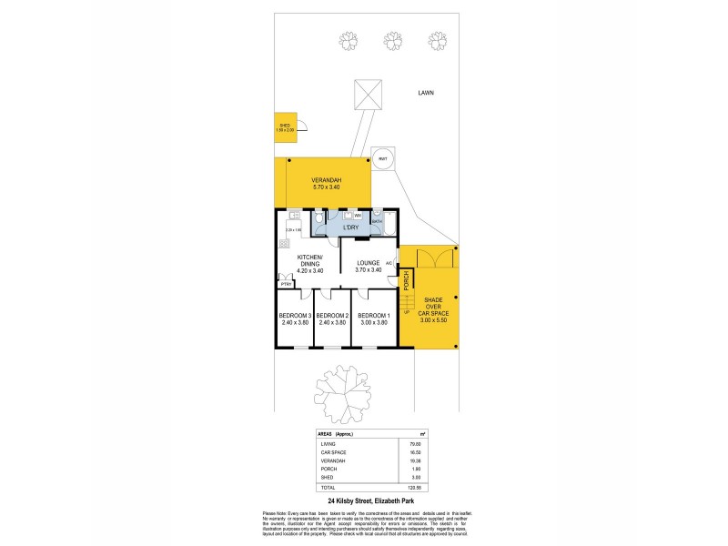 24 Kilsby Street, Elizabeth Park SA 5113 Floorplan