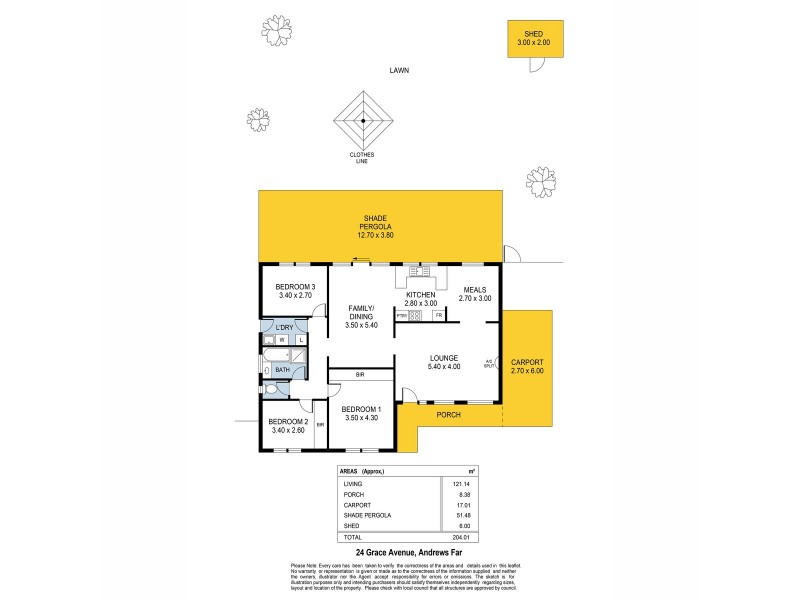 24 Grace Avenue, Andrews Farm SA 5114 Floorplan