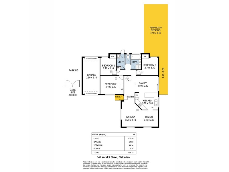14 Lancelot Street, Blakeview SA 5114 Floorplan