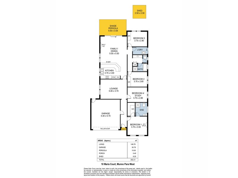 10 Maria Court, Munno Para West SA 5115 Floorplan