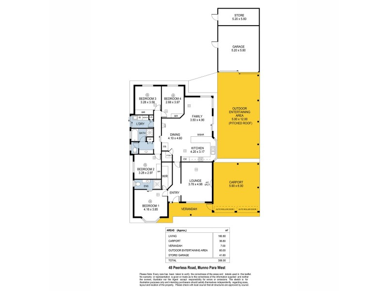 48 Peerless Road, Munno Para West SA 5115 Floorplan