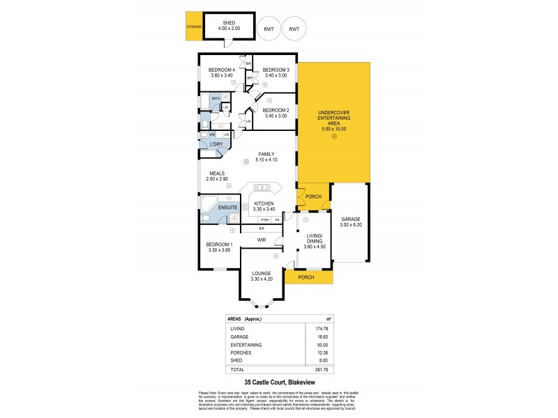 35 Castle Court, Blakeview SA 5114 Floorplan