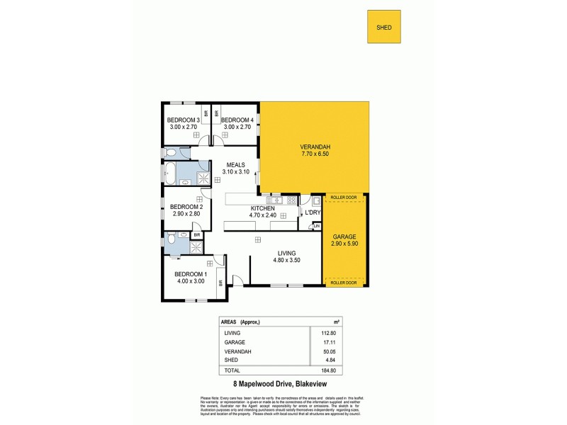 8 Maplewood Drive, Blakeview SA 5114 Floorplan