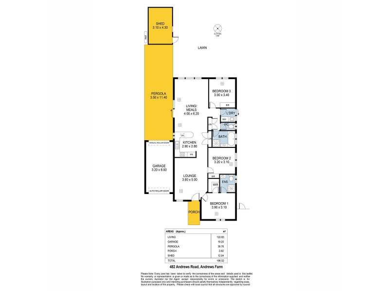 482 Andrews Road, Andrews Farm SA 5114 Floorplan