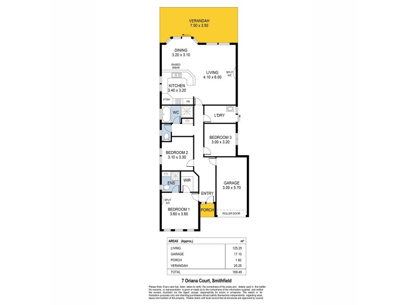 7 Oriana Court, Smithfield SA 5114 Floorplan