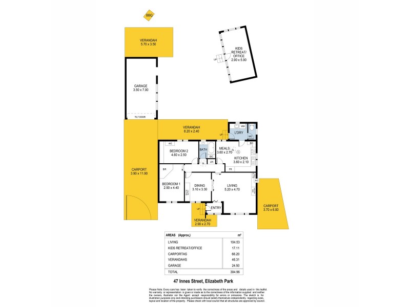47 Innes Street, Elizabeth Park SA 5113 Floorplan