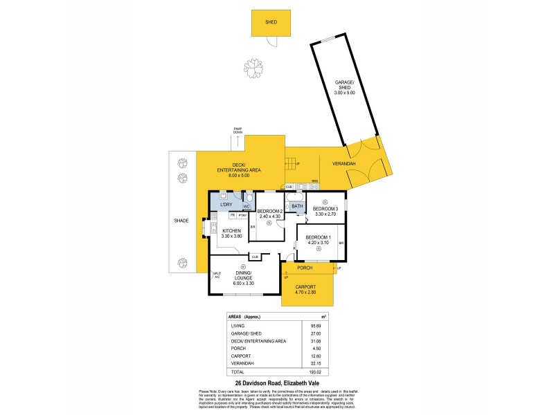 26 Davidson Road, Elizabeth Vale SA 5112 Floorplan