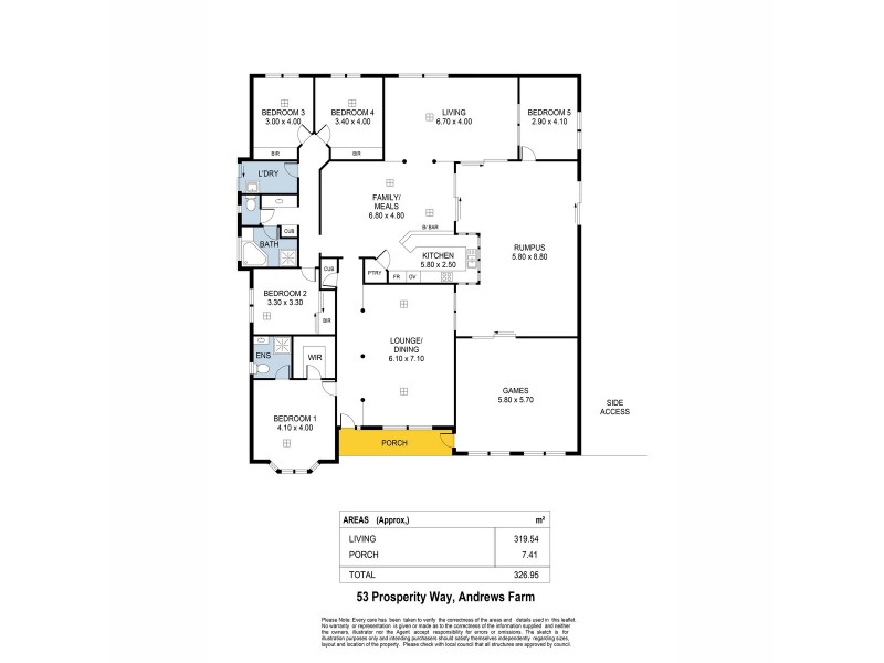 53 Prosperity Way, Andrews Farm SA 5114 Floorplan