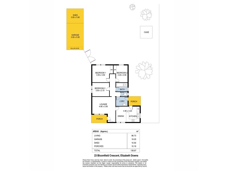 23 Bloomfield Crescent, Elizabeth Downs SA 5113 Floorplan