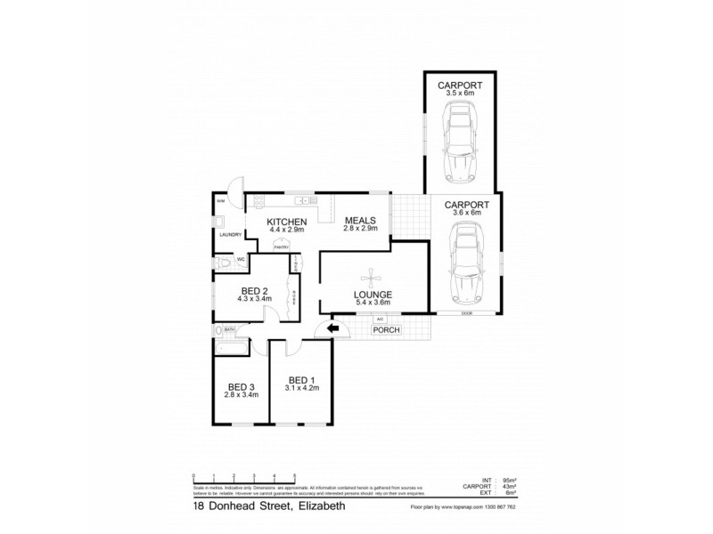 18 Donhead Street, Elizabeth SA 5112 Floorplan
