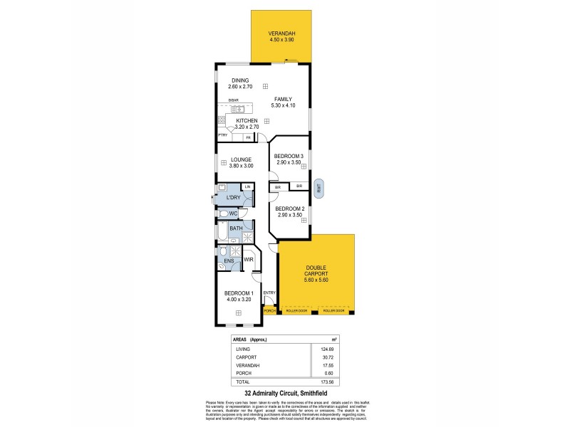 32 Admiralty Circuit, Smithfield SA 5114 Floorplan